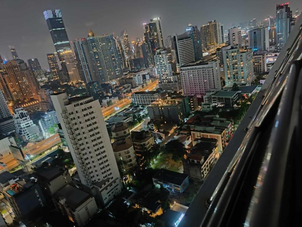 Nespecifikovaný výhled na destinaci Bangkok nebo výhled na město při pohledu z apartmánu