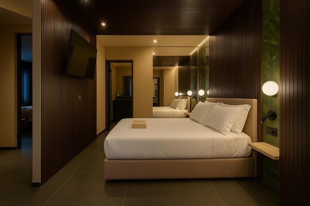 Letto o letti in una camera di Le Dimore - Ponte 7