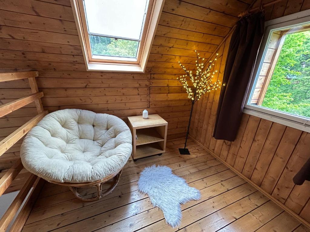 Posezení v ubytování Cosy cottage with wellness