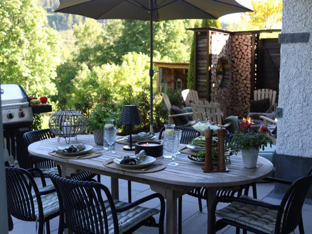 Zahrada ubytování Falkaunest cozy Apartment mit Sauna am Feldberg