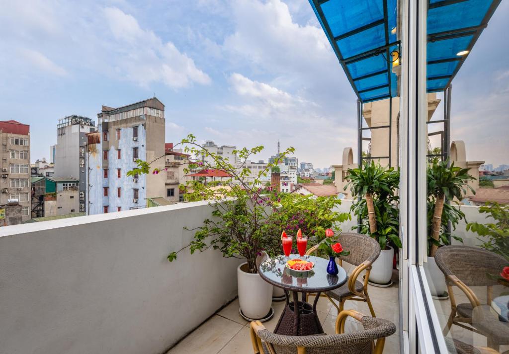 Balkón nebo terasa v ubytování Golden Amour Hotel