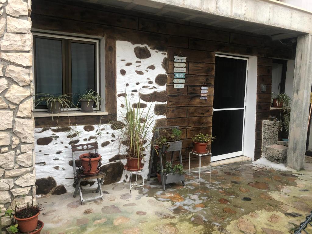 Bygningen som feriehuset ligger i