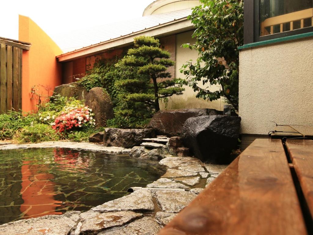 Zahrada ubytování Ryokan Kamomeso