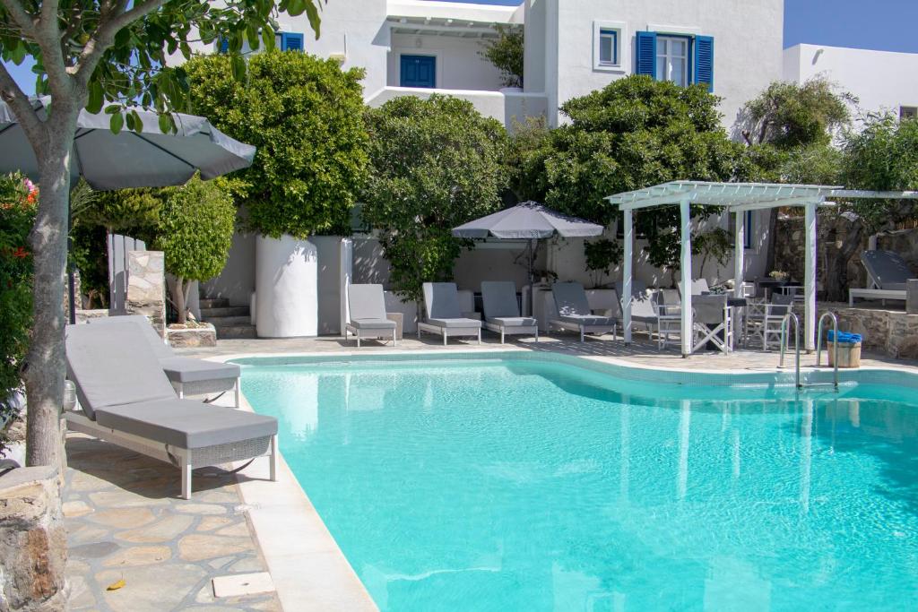 Bazén v ubytování Hotel Manos nebo v jeho okolí