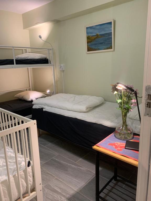 Postel nebo postele na pokoji v ubytování Svea Hostel