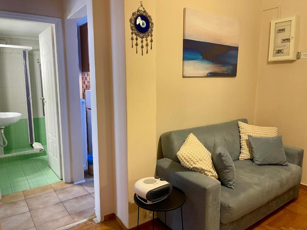 Posezení v ubytování Athens Spirit Apartment