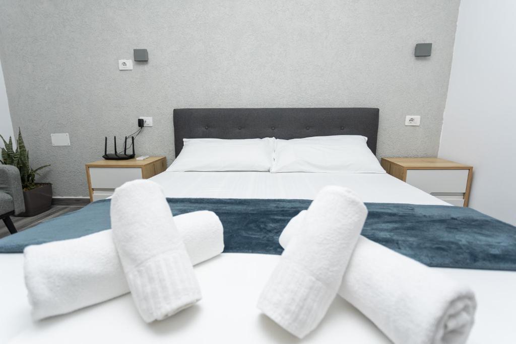 Letto o letti in una camera di Belka Studios