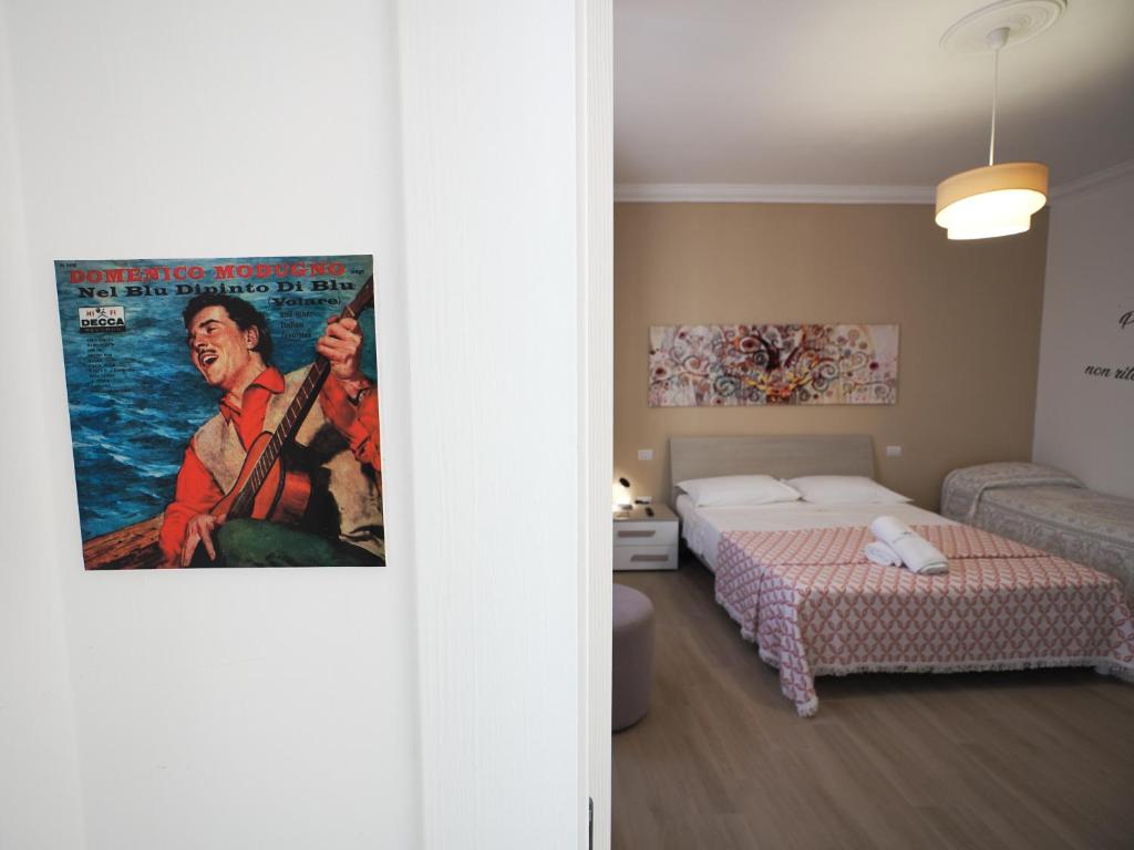 Postel nebo postele na pokoji v ubytování Meravigliosalento
