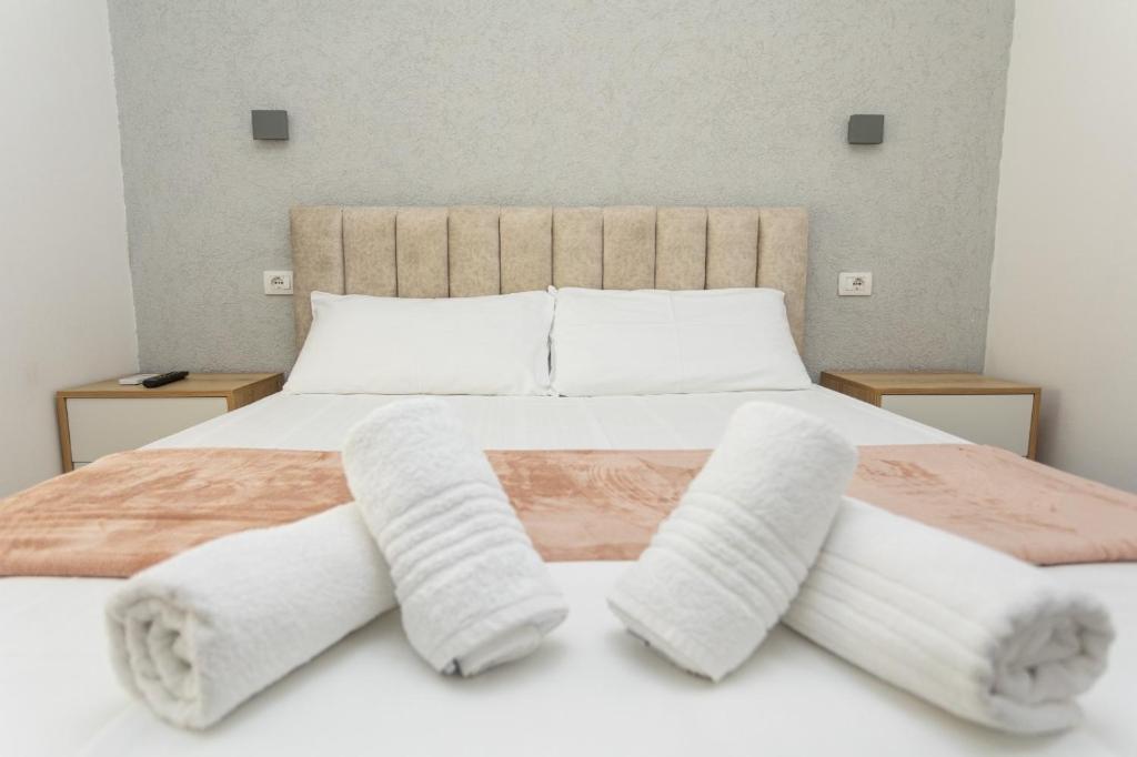 Letto o letti in una camera di Belka Studios