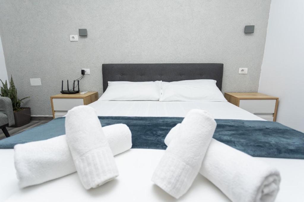 Letto o letti in una camera di Belka Studios