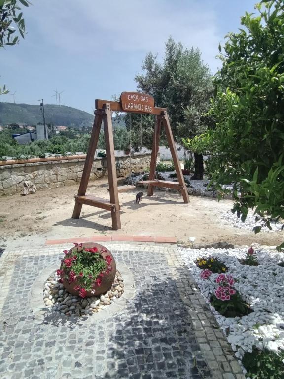 A área de jogos para crianças em Casa das Laranjeiras