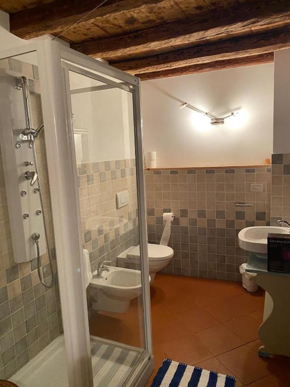 Koupelna v ubytování Casa di Alvise