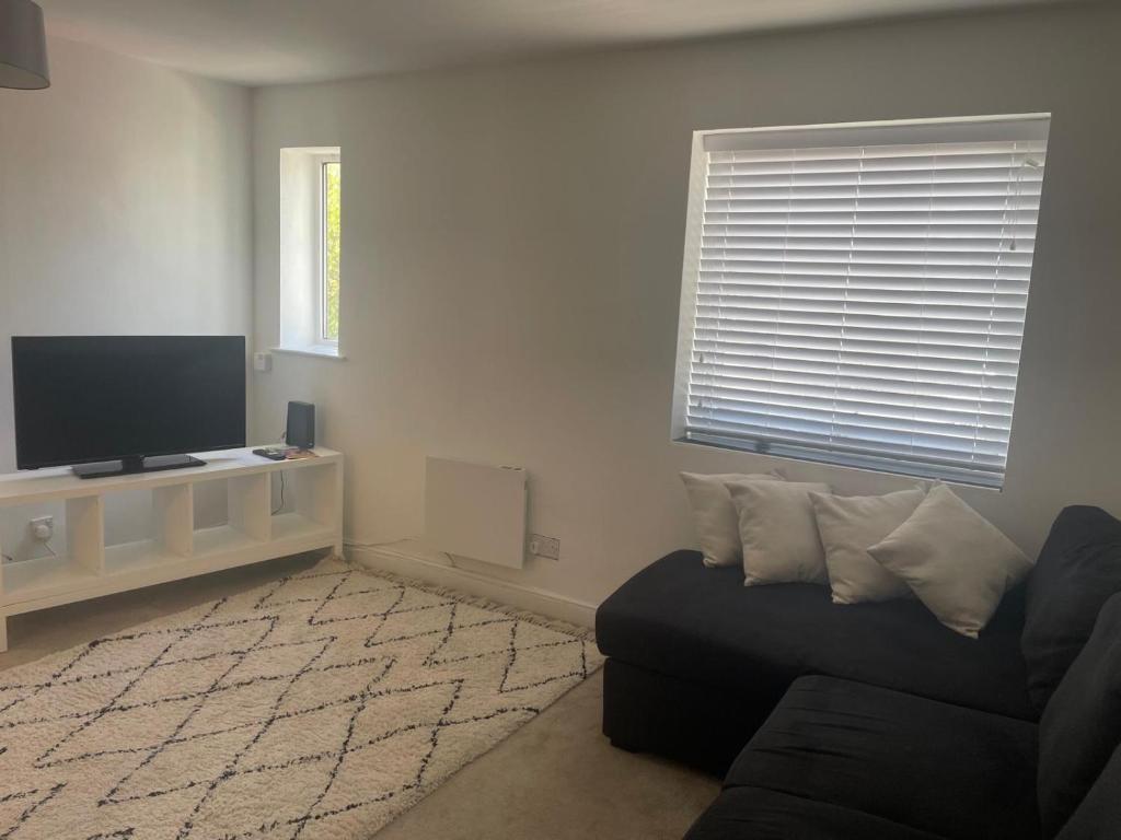 TV a/nebo společenská místnost v ubytování Horsforth Studios- A Home From Home Perfectly Located 6 minutes to LBA Airport and a 1 Minute Walk to the Station- Sleeps up to 4