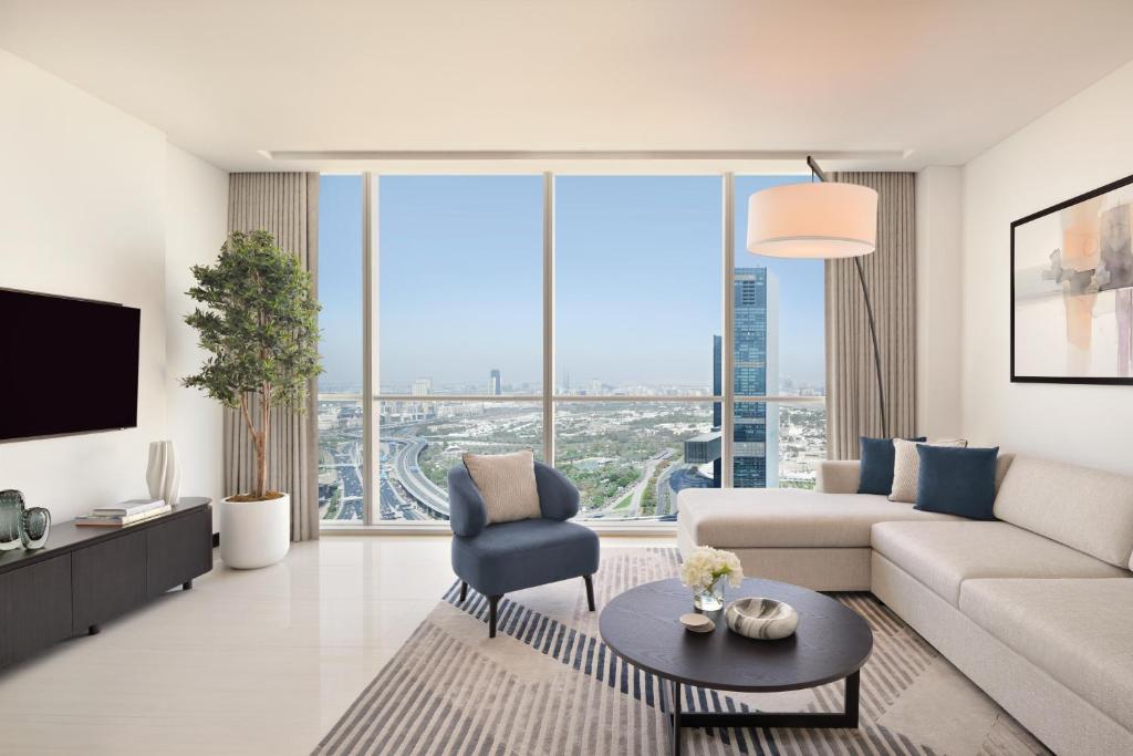 Posezení v ubytování Sheraton Grand Hotel, Dubai