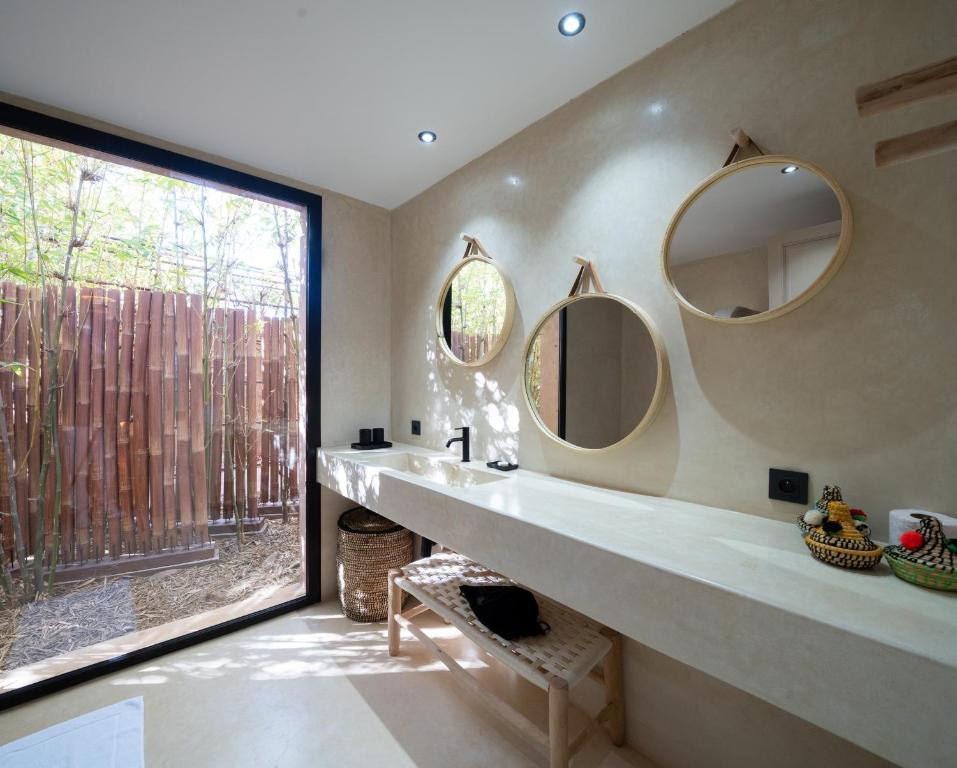 Koupelna v ubytování Jardin Sakina - Chambre d'hôtes