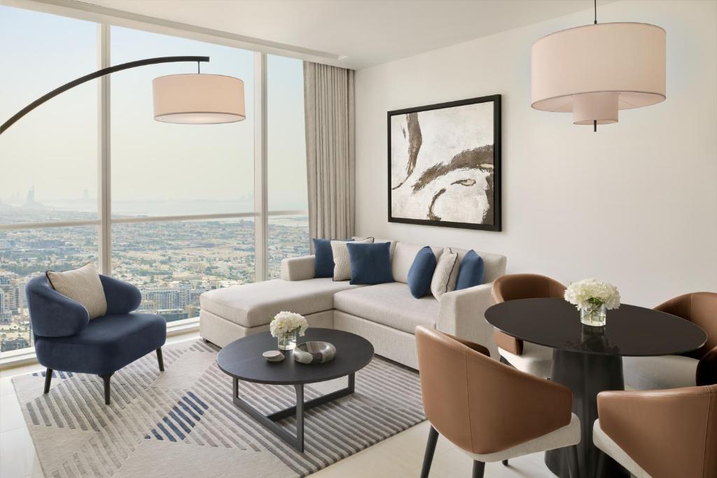 Posezení v ubytování Sheraton Grand Hotel, Dubai