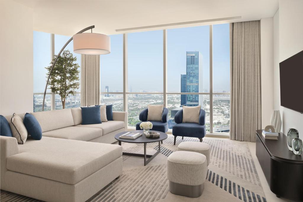 Posezení v ubytování Sheraton Grand Hotel, Dubai