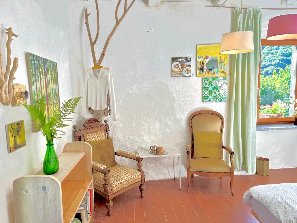 Posezení v ubytování B&B Casa Codega