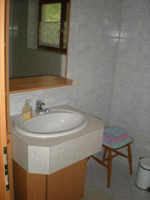 Koupelna v ubytování Erlebnishof Schiman