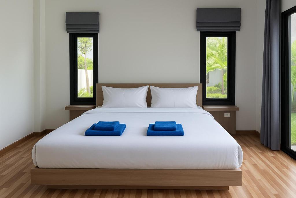 Ένα ή περισσότερα κρεβάτια σε δωμάτιο στο LOMA Pool Villa