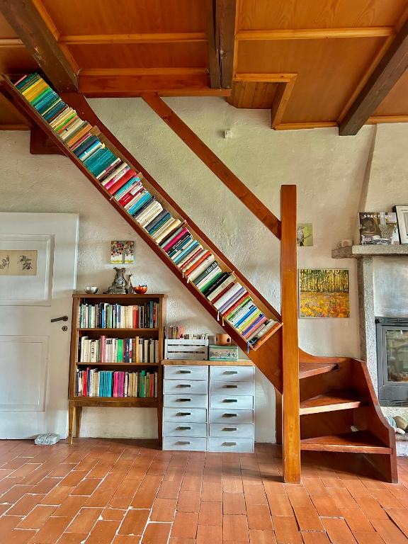 Knihovna v bed and breakfast
