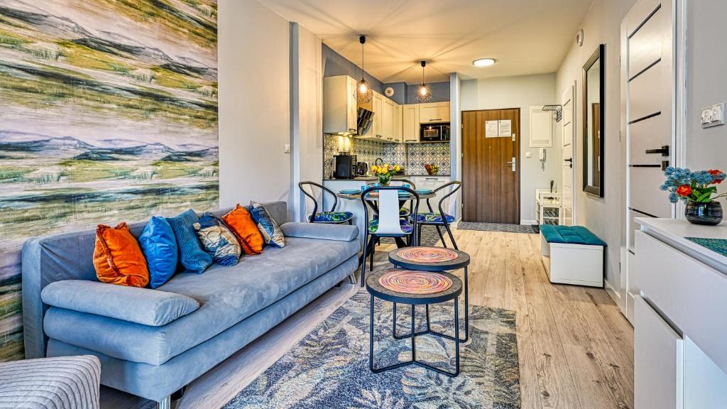 Kuchyňa alebo kuchynka v ubytovaní Apartament Szmaragdowy w Karpatia - 5D Apartamenty