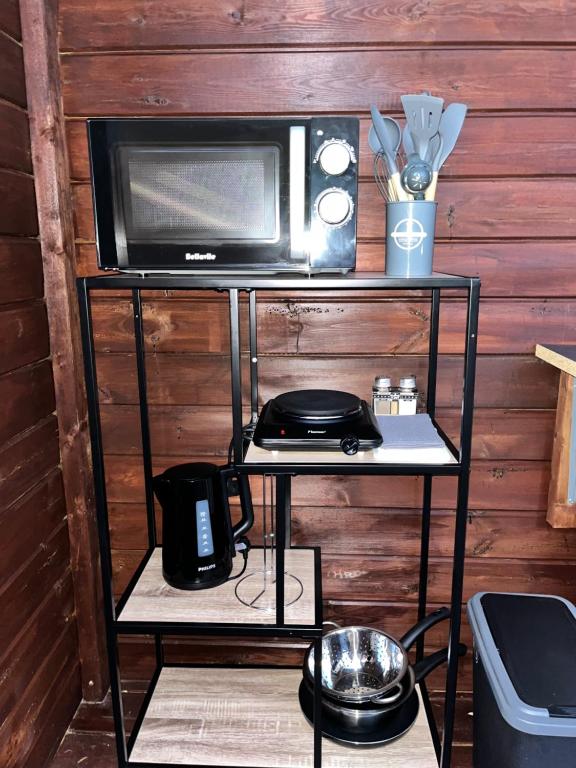 Kuchyň nebo kuchyňský kout v ubytování Pop Lodge