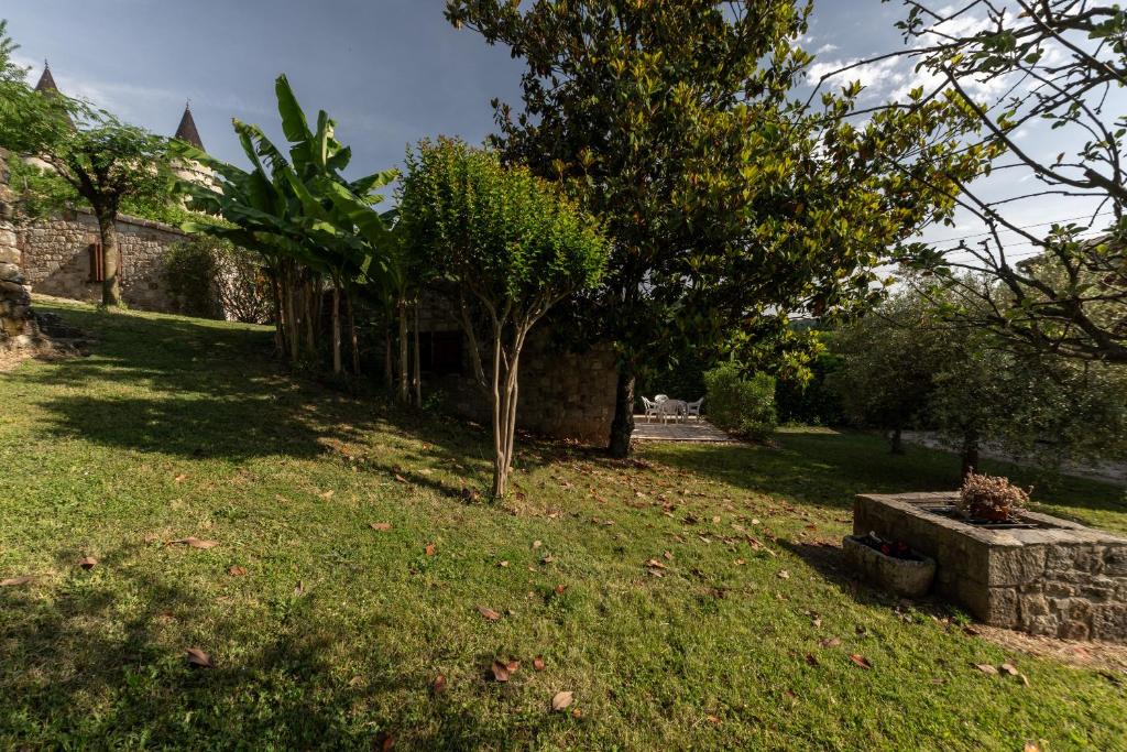 Zahrada ubytování Les Sources Gîte calabert