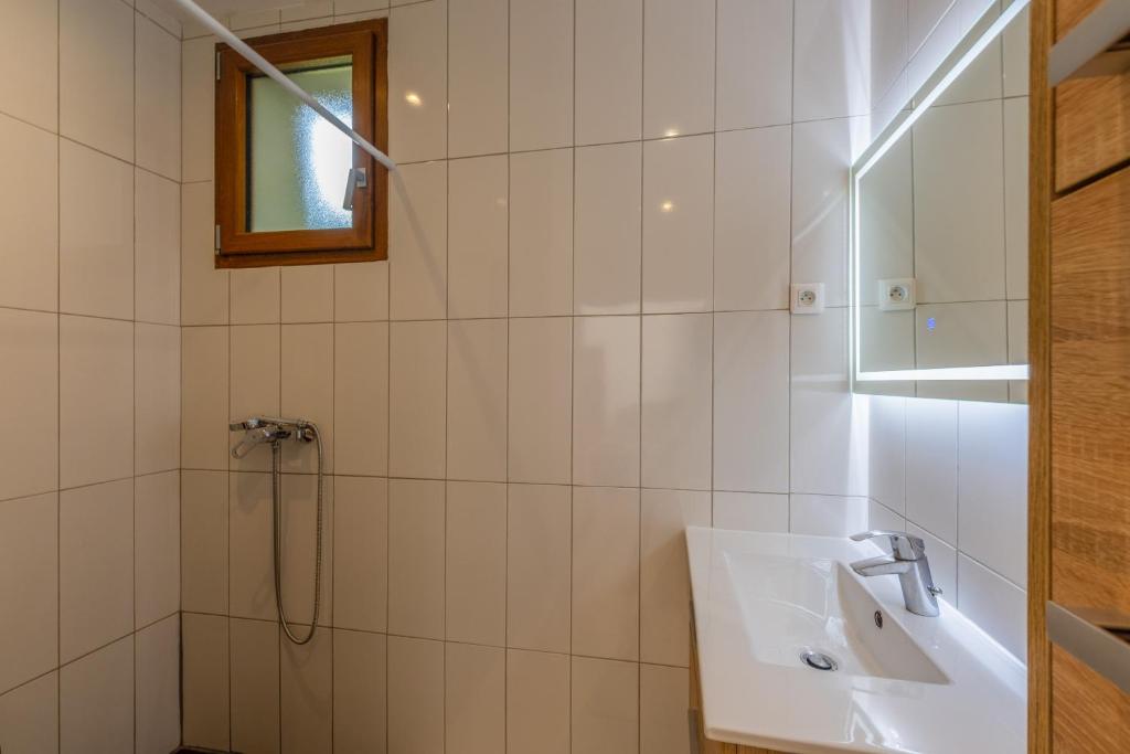 Koupelna v ubytování Les Sources Gîte calabert