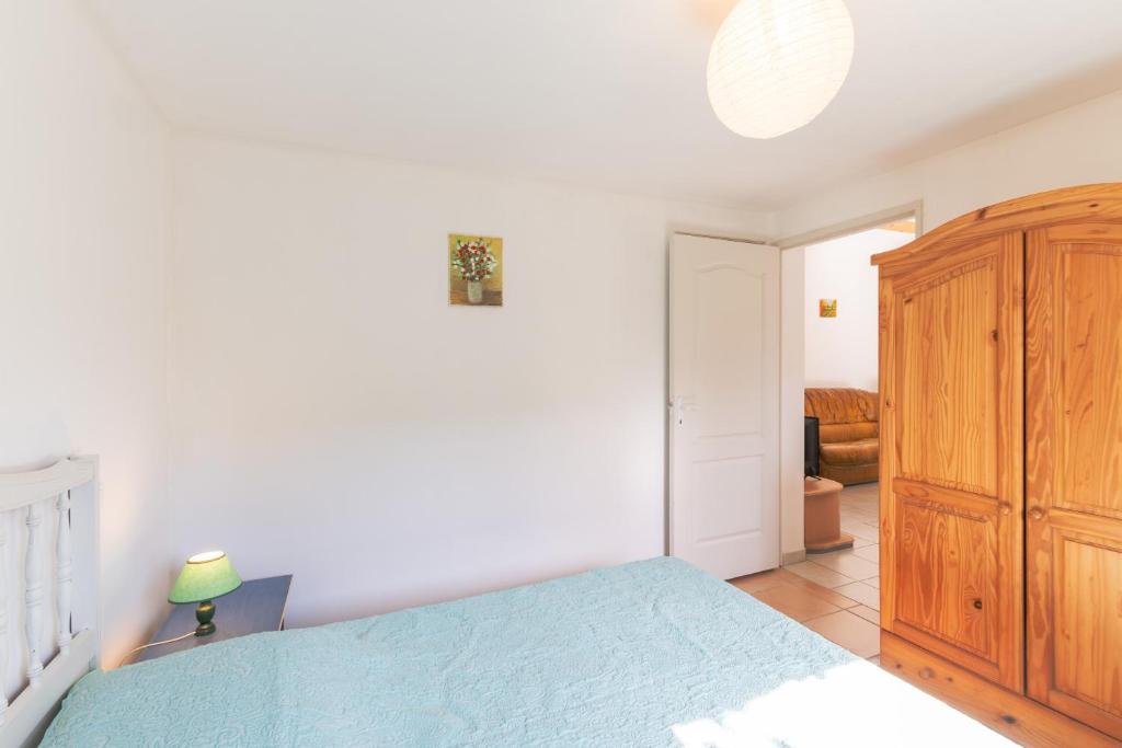 Postel nebo postele na pokoji v ubytování Les Sources Gîte calabert