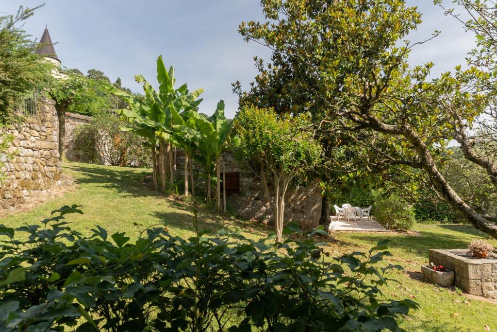 Zahrada ubytování Les Sources Gîte calabert