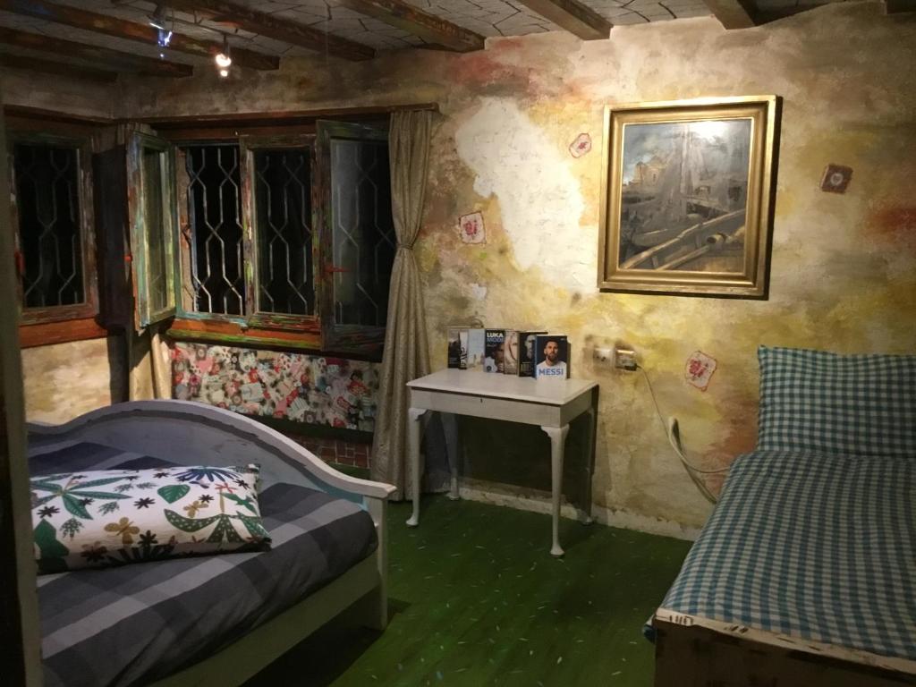 Postel nebo postele na pokoji v ubytování Casa toscana