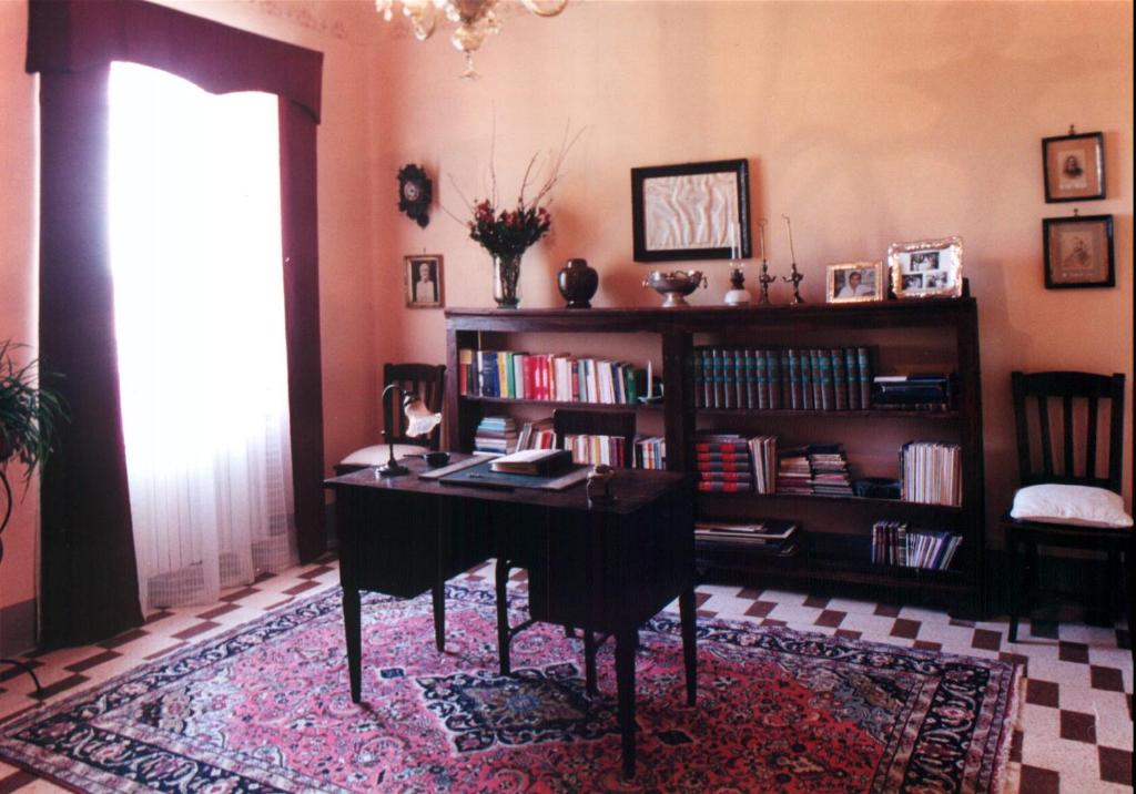 Knihovna v bed and breakfast