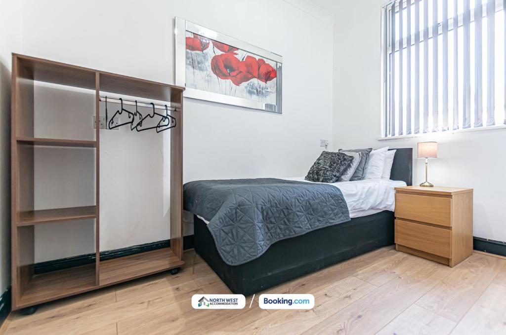 Postel nebo postele na pokoji v ubytování Newly Refurbished 3 Bedroom House (Preston)