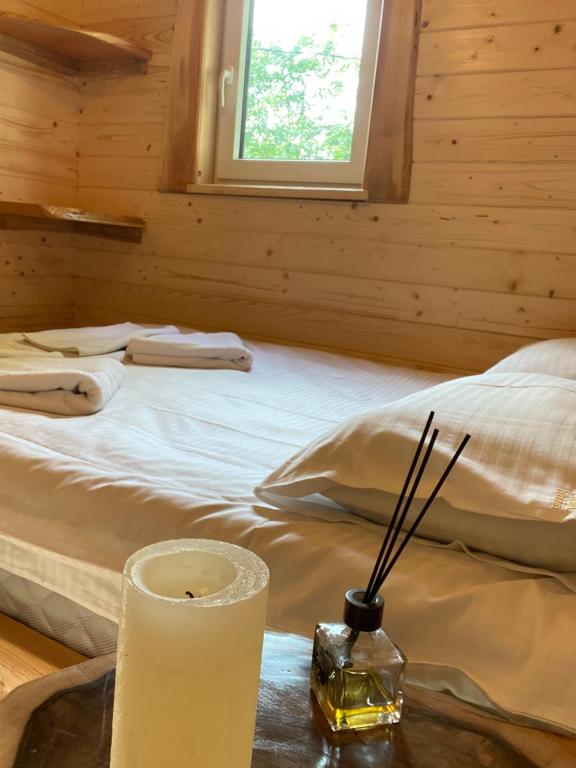 Postel nebo postele na pokoji v ubytování Chalet Ivanna
