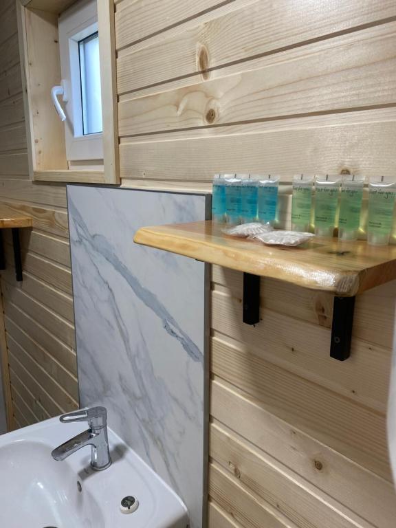 Koupelna v ubytování Chalet Ivanna