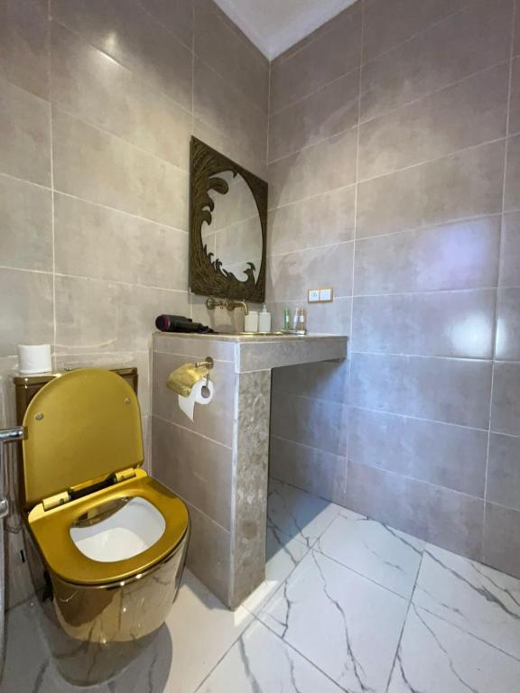 Koupelna v ubytování Riad Abrare