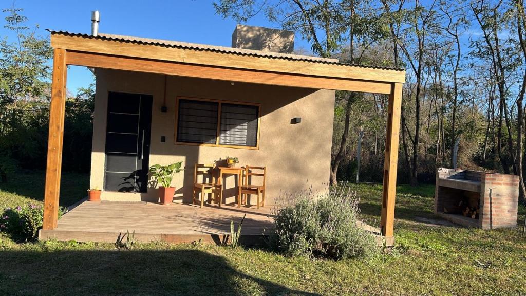 Κήπος έξω από το Cabaña tranquila y gran parque ideal para parejas