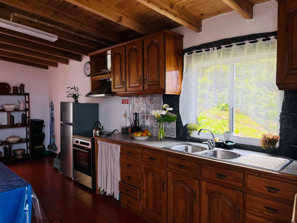 Kuchyň nebo kuchyňský kout v ubytování Casa Do Salgueiro