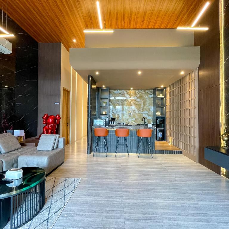 Χώρος καθιστικού στο Luxury Modern Private Pool Villa