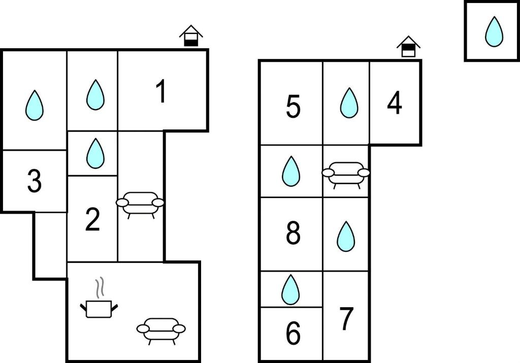 The floor plan of Casale Malena
