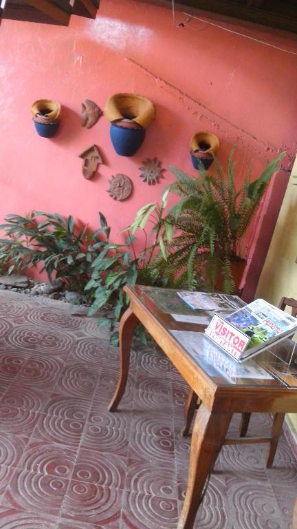 Istumisnurk majutusasutuses Hostal Doña Maria