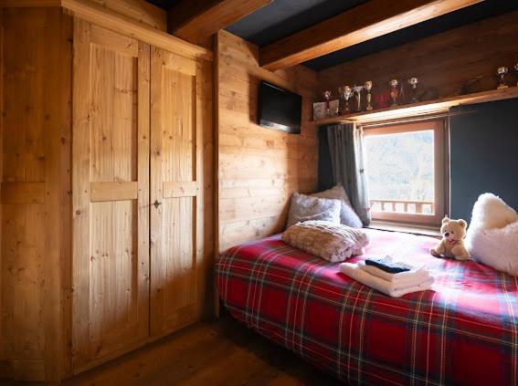 Postel nebo postele na pokoji v ubytování chalet Sestriere