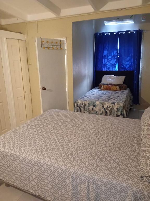 Postel nebo postele na pokoji v ubytování DOUG MANOR flat 1