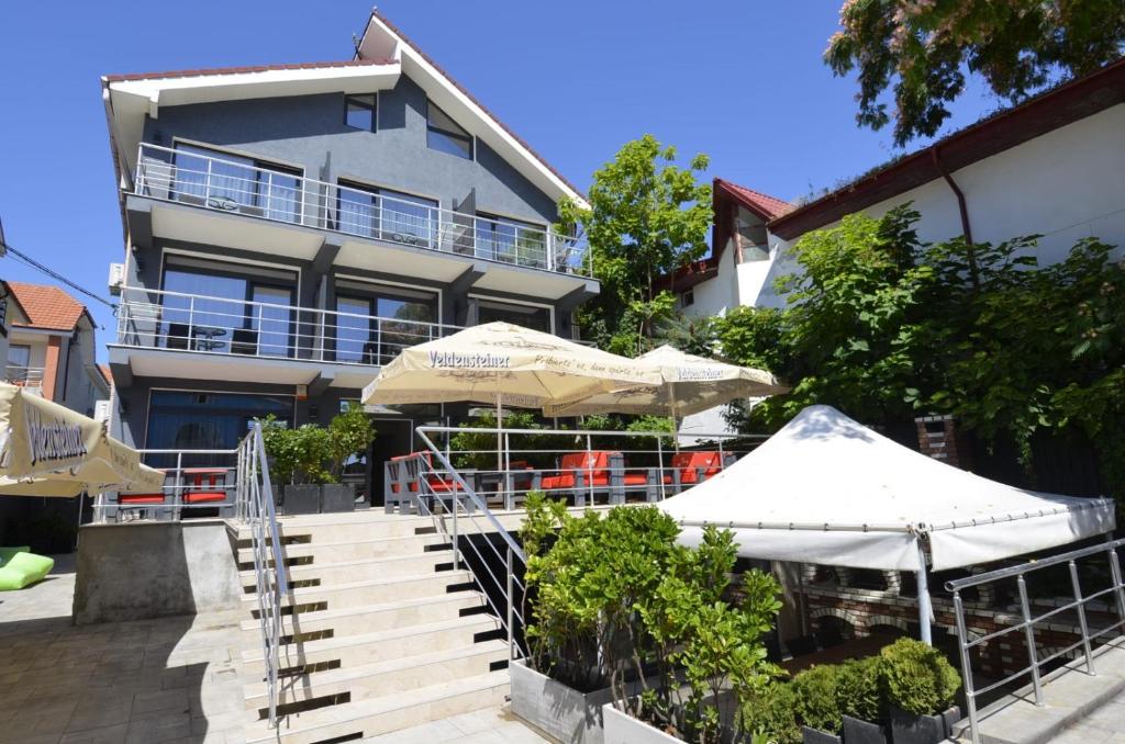 Bygningen som pensionatet ligger i