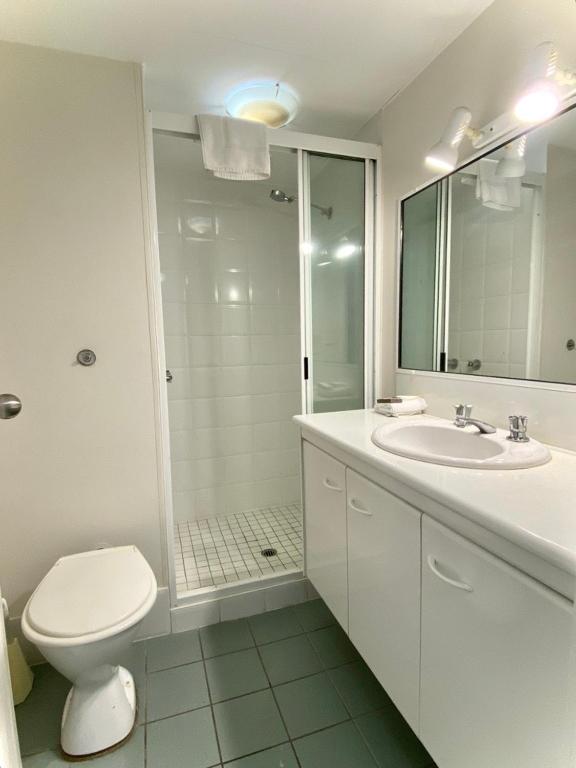 Koupelna v ubytování Hides Hotel