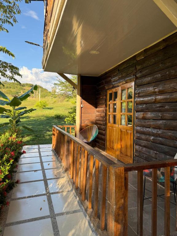 Balkón nebo terasa v ubytování Hotel Luna Azul Tatacoa
