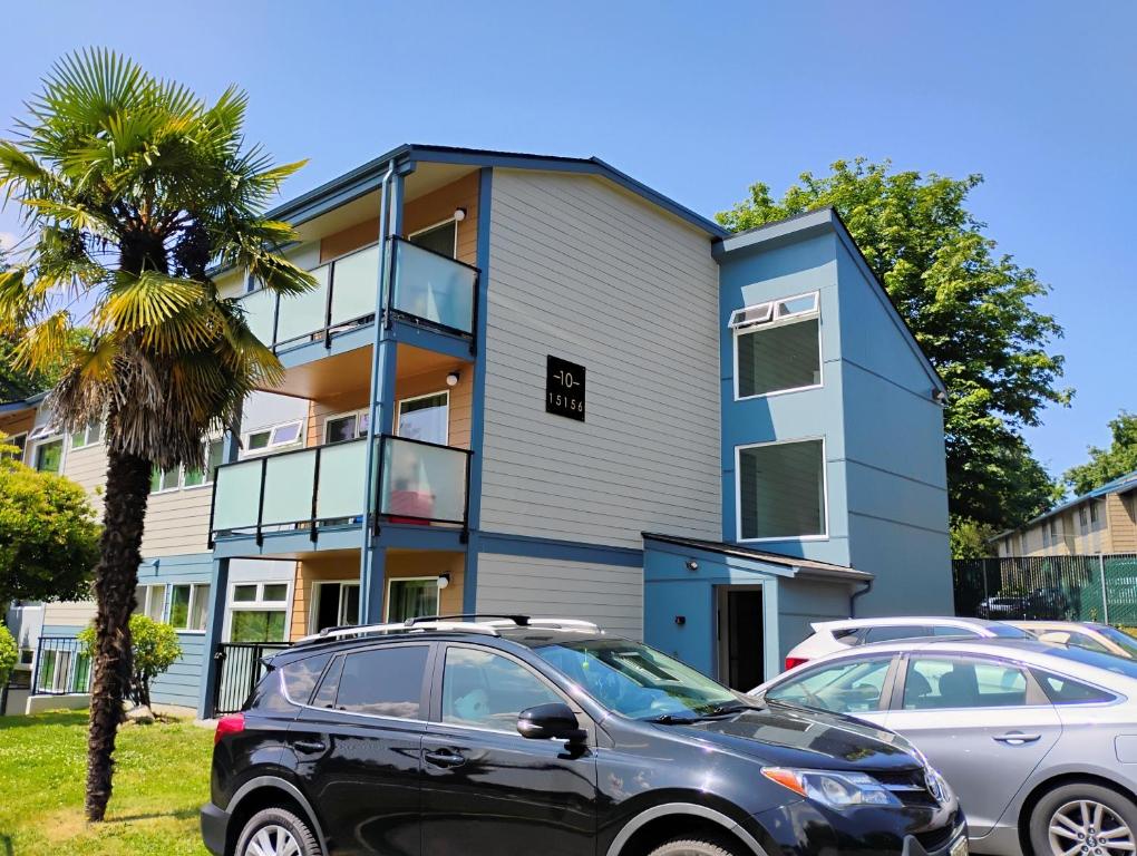 a car parked in front of a building at 1 bedroom in 3 BR condo in Tukwila