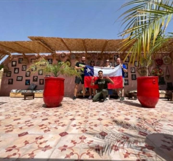 Zahrada ubytování Red Vibes Hostel Marrakech