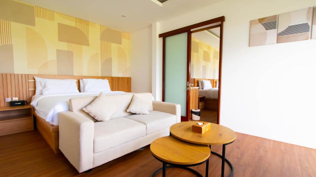 Posezení v ubytování Padi Villa Canggu